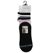 Wholesale - 5pk LADIES SOLID SOCKS W/HAIR TIE 9-11 SIZE C/P 60, UPC: 194587641456